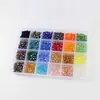 Contas de vidro cristal 6mm transfronteiriças quentes banhadas cor AB24 em caixa diy feitas à mão contas soltas para acessórios de joias