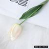 Flor de simulación de alta gama al por mayor, tulipán hidratante de una sola mano, decoración de mesa de comedor para el hogar, flor de boda, flor falsa