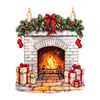 Adesivos de Natal Aquarela Vintage Raspadinha Impermeáveis Criativos Adesivos Decorativos de Feriado Adesivos de Desenho Animado para Diário DIY