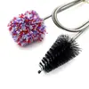 Cepillo de limpieza para saxofón doble cabeza doble propósito cepillo de limpieza cepillo para limpiar tubería cabeza de flauta número boquilla cuerpo del tubo limpieza