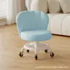 Taburete Pequeño Antivuelco con Ruedas Universales Ruedas para Silla de Taburete Bajo con Respaldo Taburete Redondo Doméstico con Ruedas Ruedas para Sentarse Móvil