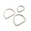 Venta al por mayor del fabricante Hebilla D Semicircular Electrochapada Collar para Mascotas Anillo D Accesorios de Ferretería para Equipaje Hebilla D Semicircular Metálica de Alta Calidad