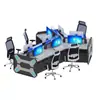 Centro de Comando de Segurança de Console Pintado Mesa de Conferência Multimídia Simples e Moderna Console com Senso Tecnológico para Múltiplas Pessoas