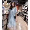 Vestido de Verano de Moda 2026 con Camiseta de Malla con Letras, Vestido Hinchado Estilo Hada Transfronterizo al por Mayor