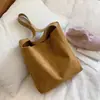 Bolsa Tote Nova Moda Outono e Inverno para o Trabalho Bolsa de Mão Estilosa com Texto Bolsa Grande Feminina Casual Ombro Transversal
