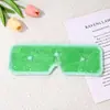 Mascarilla de Compresa Fría Amigable con la Piel Mascarilla de Doble Compresa Fría y Caliente Cómoda Mascarilla de Hielo en Gel Mascarilla con Pegatina Bloqueadora de Ojos Mascarilla para Ojos