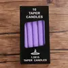 Venda por atacado de velas coloridas para iluminação doméstica velas comuns velas de casamento romântico de haste longa velas de emergência