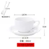 Copos de Café Estilo Italiano Atacado, Copos para Latte Art, Copos Brancos Puros para Latte Cappuccino Espresso, Copos Cerâmicos Brancos Pequenos