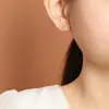 Yuebao Jewelry Pendientes de Moda Exquisitos con Forma de Moneda Chapados en Oro Plata de Ley S925 Circonita Venta Caliente al por Mayor
