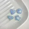 Acrílico Color UV Recubierto Dos Tonos Luminoso Forma de Corazón Estrella de Cinco Puntas DIY Cadena para Teléfono Móvil Colgante de Cuenta Llavero Material