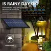 Nueva lámpara de pared solar impermeable para exteriores con control remoto, araña LED, luz para paisaje, patio, jardín, pasillo, comercio electrónico transfronterizo
