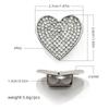 Decoración de Cordones DIY de Diamantes Completos Transfronteriza Hebilla Metálica con Diamantes y Perlas Trébol de Cuatro Hojas con Agujeros para Decoración de Tenis Hebilla