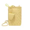 Bolsa de Celular Tecida Colorida para Mulheres Dropshipping Transfronteiriço, Personalizada, Mini, Fofa, Novo Estilo, Design de Nicho, Bolsa Transversal Leve