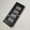 Orificio de ventilación de aleación de aluminio para armario orificio de ventilación rectangular malla transpirable de disipación de calor malla cubierta decorativa para zapatero cubierta de orificio de escape