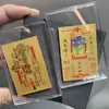 Pegatina para Teléfono con Tarjeta de Tesoro del Dios de la Riqueza de Cinco Vías, Pegatina Protectora de Lámina Dorada para Tarjeta Diaria de Riqueza, Pegatina Decorativa para Teléfono Anti-Lámina Dorada