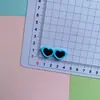 Óculos de amor coloridos fofos acessórios de patch de borracha macia DIY capa de celular grampo de cabelo corda de cabelo fivela de sapato material de joia
