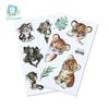 Em estoque atacado adesivos de tatuagem à prova d'água animal adesivos de tatuagem de tigre fofos pequenos frescos adesivos de rosto adesivos de braço para homens e mulheres
