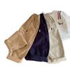 Pantalones Delgados para Niños 2025 Primavera y Otoño Pantalones Casuales para Niños y Niñas Color Puro Versátiles Bordados Pantalones de Algodón para Bebé al Mayoreo