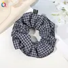 Qi Yue Temperamento Francés de Alta Gama Goma para el Pelo Estilo Intestino Grande para Mujeres Encaje Plisado Estilo Perezoso Banda de Goma de Alta Elasticidad Cuerda para el Pelo Accesorios para el Cabello