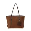 Yuezhi 2026 principios de otoño nueva moda versátil casual de gran capacidad para el trabajo hombro con textura vintage bolsa tote