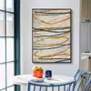 Pintura Decorativa Moderna de Lujo Ligero para Fondo de Sofá de Sala de Estar, Mural de Pared de Arte Abstracto, Pintura Colgante de Alta Gama para Vestíbulo de Entrada