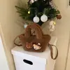 Bolsa Pequeña de Felpa para Primavera para Mujer 2026 Nuevo Estilo Coreano Dulce Bolso de Mano de Felpa Ligero y Esponjoso Bolso Cubo