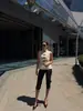 Comércio Exterior Zr Atacado Transfronteiriço 2026 Moda Feminina Europeia e Americana Popular Tendência Quente Moda Top Regata Ajustado com Fivela de Nó