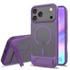 Funda Magnética 2 en 1 Adecuada para iPhone 17/18 Pro Max con Soporte y Textura Similar a la Piel Funda para Teléfono 17/16E