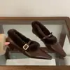 Zapatos Mary Jane de Algodón de Moda Tendencia 2026 Estilo Francés para Viajar, Cálidos con Forro de Felpa para Otoño e Invierno