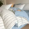 Juego de Cuatro Piezas Jacquard de Chenilla Cepillada 100% Algodón Ropa de Cama Cálida para Otoño e Invierno Funda de Edredón de Algodón Puro Sábana Plana Sábana Ajustable