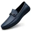 Sapatos Doug Masculinos Couro de Vaca Solado Macio Couro Macio Tamanho Pequeno 36 Sapatos Casuais de Couro Masculinos 37 Tamanho Grande 45 Conjunto de Pernas Preguiçoso