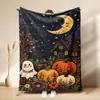 Manta para siesta de fantasma lindo de Halloween Boo Manta de siesta de fantasma de Halloween Manta de franela