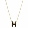 Collar para mujer, colgante francés personalizado, moderno, combina con todo, de acero de titanio de alta calidad con epoxi, collar de cadena de clavícula que no se decolora, TikTok