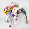 Flores de cala artificiales para arreglo de escena temática de pesca, decoración de paisajismo con flores falsas terminadas, adornos de flores artificiales hechos a mano en stock