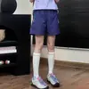 Shorts morados de secado rápido para mujer, pantalones de verano finos estilo montaña para exteriores, pantalones deportivos transpirables de bádminton para pareja