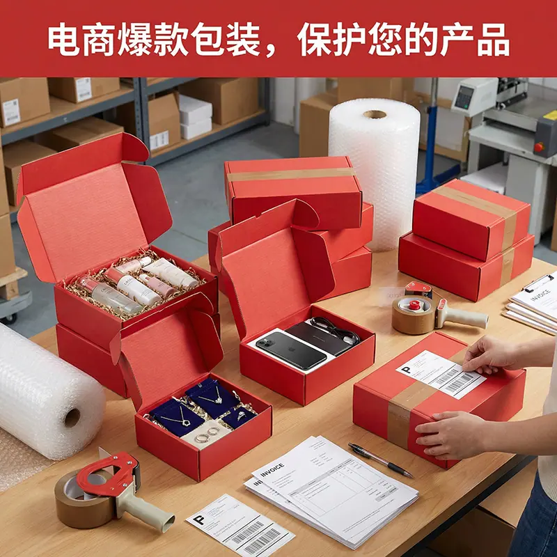 双面红色飞机盒--1688主图2
