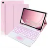Adequado para Tablet Samsung A9Plus 11 polegadas Capa Protetora com Touchpad Retroiluminado de Sete Cores, Teclado Bluetooth, Suporte para Caneta e Capa de Couro