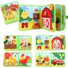 Tablero de Aprendizaje de Fieltro Transfronterizo Amazon Nuevo Granja Fieltro Libro Silencioso Educación Temprana Infantil Tablero Ocupado de Fieltro Educativo