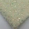 Placa con Tela Bordada de Malla Floral de un Solo Lado Ropa de Escenario Multicolores Camisola de Tela Bordada