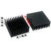 Dissipador de calor eletrônico 35*35*14mm perfil de alumínio alta potência placa-mãe PCB dissipador de calor de liga de alumínio preto com furos