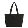 Bolsa Acolchada de Algodón Estilo Japonés y Coreano para Estudiantes Universitarios, Adecuada para Clase, Computadora, Viajes al Trabajo, Bolso de Hombro de Lona, Bolsa Tote de Gran Capacidad