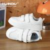 Zapatos Blancos de Velcro Universales para Mujer 2025 Primavera Nuevo Diseño Coreano de Nicho Casual Versátiles Tenis para Estudiantes