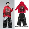 Ropa moderna para actuación de street dance infantil sudaderas con capucha hip-hop para niños y niñas ropa urbana elegante conjuntos de hip-hop para actuaciones infantiles