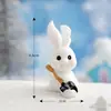 Nueva serie de conejos de nieve micro paisajismo paisaje nevado DIY accesorios de decoración para suculentas lindo muñeco de nieve adornos de conejo