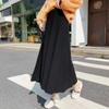 Saia de Tricô Estilo Coreano Feminina Outono e Inverno Nova Cintura Alta Linha A Doce Redutora de Idade Plissada Comprimento Médio Saia Pequena Evasê