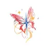 Lindas Fundas de Brazo con Mariposas de Colores Vivos Pegatinas de Tatuaje de Nicho de Gama Alta Mariposa Tatuajes Impermeables de Larga Duración para Mujeres