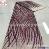 Poliéster Listrado Moda Renda Lantejoula Bordado Opções Multicoloridas Banquete Vestido de Noite Roupa Saia Tecido de Malha Vestido de Casamento