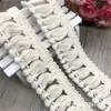 Em Estoque 3,5cm Franja de Algodão Branco Natural Fio de Borla Renda Acessórios para Vestuário e Têxteis Domésticos Feitos à Mão Venda por Atacado