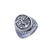 Anillo para hombre de acero de titanio personalizado estilo vikingo retro dominante ancla moda hip hop joyería de comercio exterior al por mayor