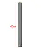 Cabezal de Ducha Cuadrado y Redondo Negro con Tubo Recto, Barra Extendida, Tubo de Extensión, Conector de Barra Deslizante, Extensión Extendida Gris Pistola